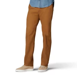 Men's Lee® Performance Series Extreme Comfort Khaki Straight-Fit Flat-Front Pants -Mens Jurassic Park Clothing Shop 2107811 Acorn