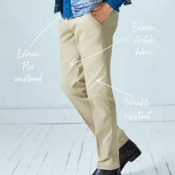 Men's Lee® Performance Series Extreme Comfort Khaki Slim-Fit Flat-Front Pants 23 Men's Lee® Performance Series Extreme Comfort Khaki Slim-Fit Flat-Front Pants -Mens Jurassic Park Clothing Shop 2897010 ALT60