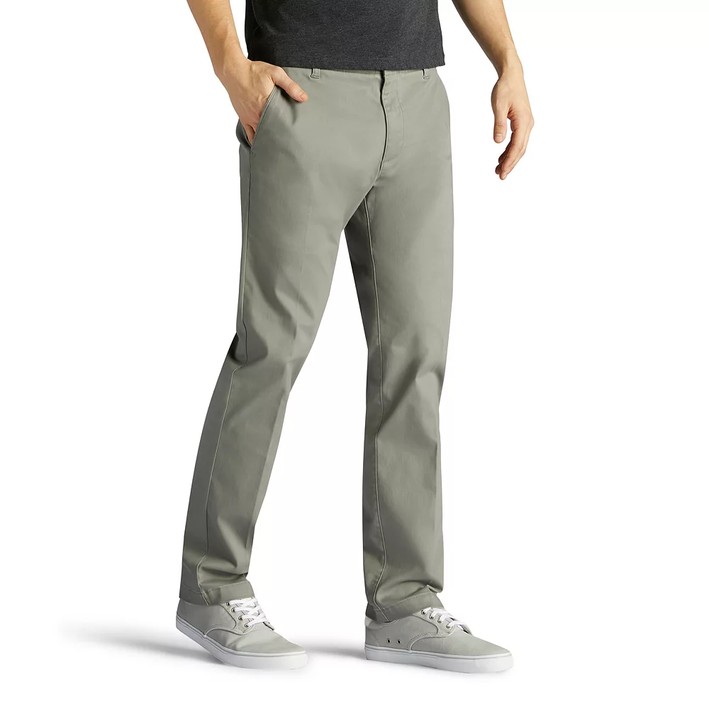 Men's Lee® Performance Series Extreme Comfort Khaki Slim-Fit Flat-Front Pants 4 Men's Lee® Performance Series Extreme Comfort Khaki Slim-Fit Flat-Front Pants - Image 2