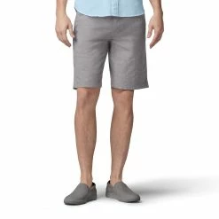 Men's Lee® Extreme Comfort Flat-Front Shorts -Mens Jurassic Park Clothing Shop 3996847 Gray Chambray