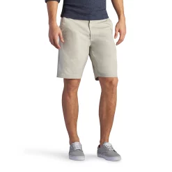 Men's Lee® Extreme Comfort Flat-Front Shorts -Mens Jurassic Park Clothing Shop 3996847 Stone