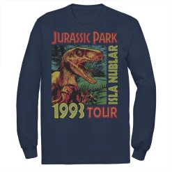 Men's Jurassic Park Isla Nublar 1993 Tour Poster Tee