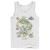 Men's Jurassic World Isla Nublar Map Tank Top 1 Men's Jurassic World Isla Nublar Map Tank Top -Mens Jurassic Park Clothing Shop 4244548 White
