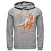 Men's Jurassic Park Orange Hue T-Rex Portrait Logo Hoodie 2 Men's Jurassic Park Orange Hue T-Rex Portrait Logo Hoodie -Mens Jurassic Park Clothing Shop 4245129 Athletic Heather