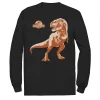 Men's Jurassic Park Orange Hue T-Rex Portrait Logo Tee