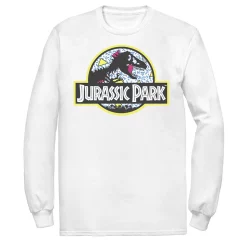 Men's Jurassic Park Blue Retro Classic Icon Tee