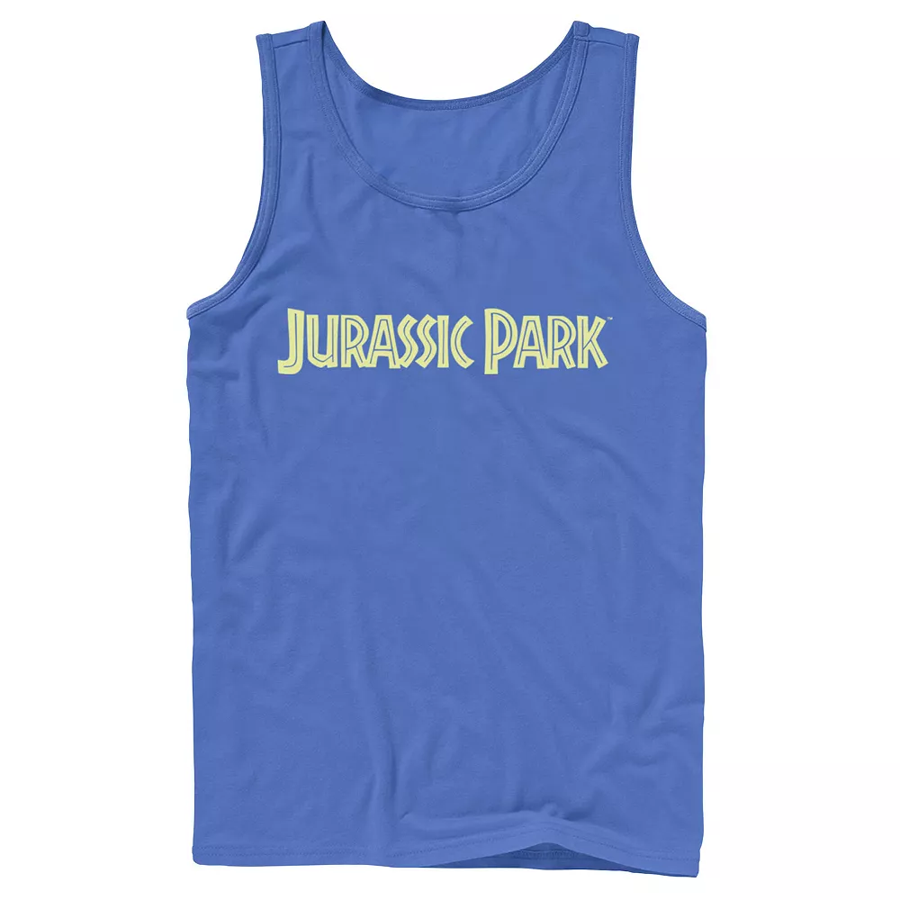 Men's Jurassic Park Classic Simple Text Tank Top 4 Men's Jurassic Park Classic Simple Text Tank Top - Image 2