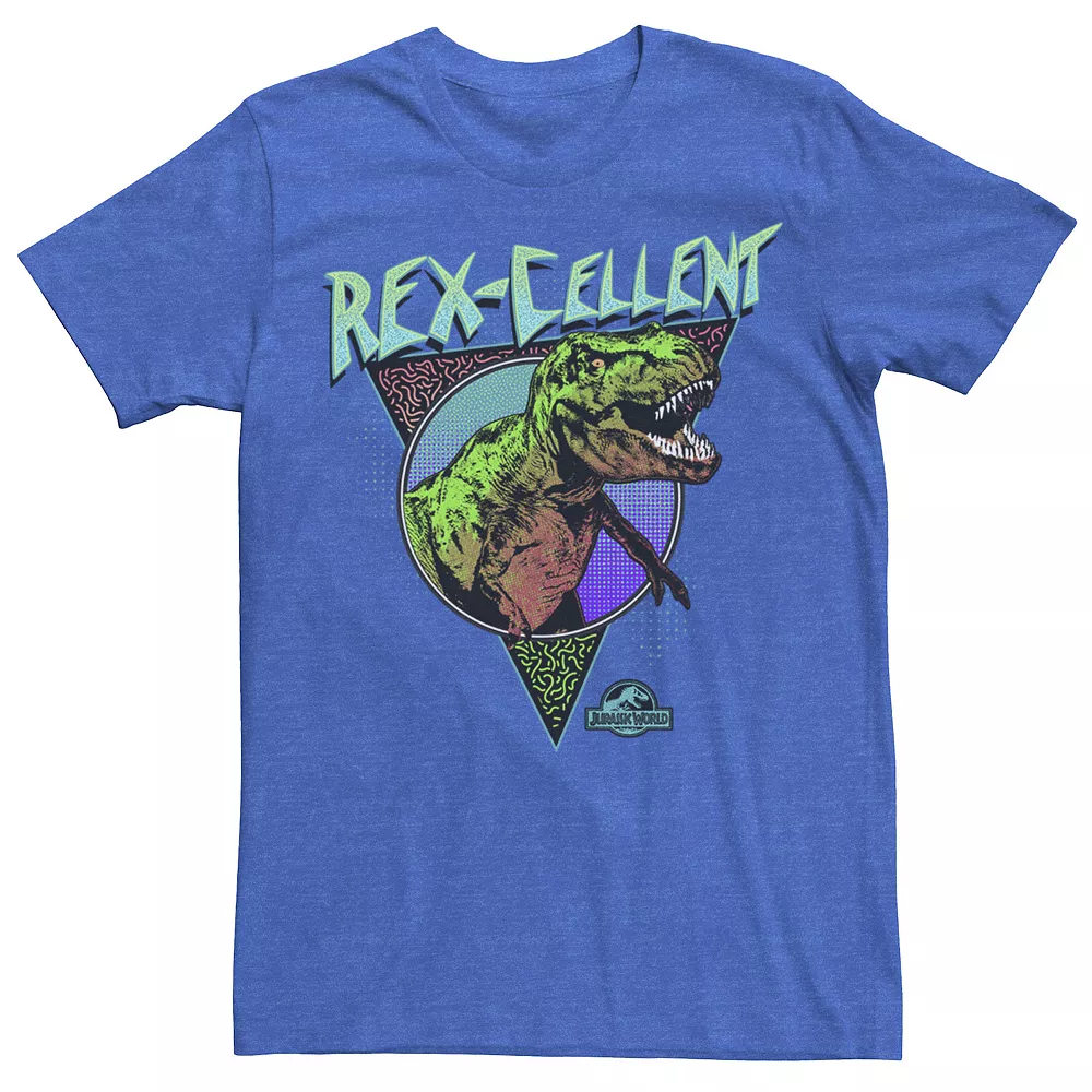 Men's Jurassic World Rex-Cellent Retro Colors Tee 3 Men's Jurassic World Rex-Cellent Retro Colors Tee