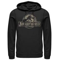Men's Jurassic World Camo T-Rex Fossil Logo Hoodie