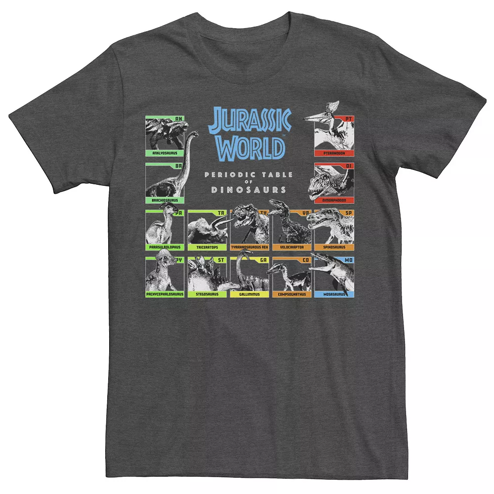 Men's Jurassic World Periodic Table of Dinosaurs Tee 4 Men's Jurassic World Periodic Table of Dinosaurs Tee - Image 2