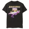 Men's Jurassic World Neon Purple & Yellow T-Rex Tee