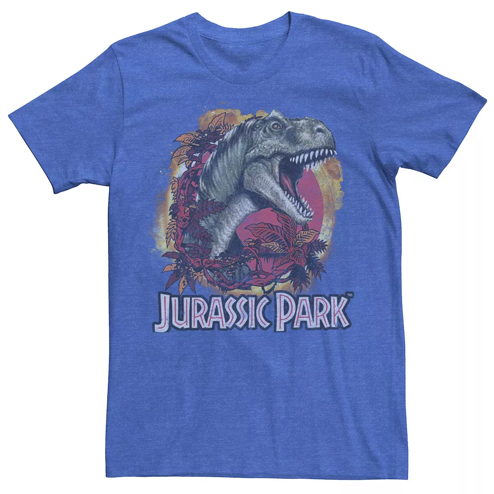 Men's Jurassic Park T-Rex Explosion Tropical Logo Graphic Tee 4 Men's Jurassic Park T-Rex Explosion Tropical Logo Graphic Tee - Image 2
