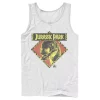 Men's Jurassic Park Distress Raptor Stare Tank Top