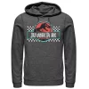 Men's Jurassic Park Retro Colors Checkered Logo Hoodie
