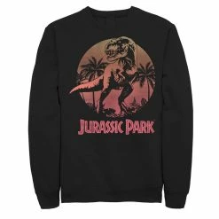 Men's Jurassic Park T-Rex Gradient Sunset Sweatshirt 7 Men's Jurassic Park T-Rex Gradient Sunset Sweatshirt -Mens Jurassic Park Clothing Shop 4392705 Black