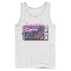 Men's Jurassic Park Checkerboard T-Rex Panel Tank