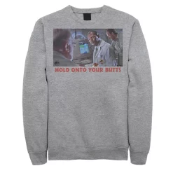 Men's Jurassic Park Doctor Ray Arnold Hold Onto Your Butts Photo Sweatshirt -Mens Jurassic Park Clothing Shop 4392717 Athletic Heather