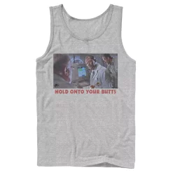 Men's Jurassic Park Doctor Ray Arnold Hold Onto Your Butts Photo Tank -Mens Jurassic Park Clothing Shop 4392719 Athletic Heather
