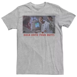 Men's Jurassic Park Hold Onto Your Butts Photo Tee -Mens Jurassic Park Clothing Shop 4392722 Athletic Heather