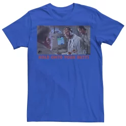 Men's Jurassic Park Hold Onto Your Butts Photo Tee -Mens Jurassic Park Clothing Shop 4392722 Royal