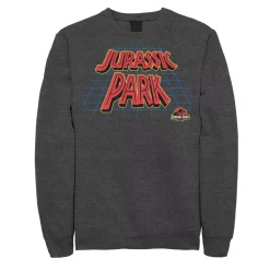 Men's Jurassic Park Tilted Retro Grid Logo Sweatshirt