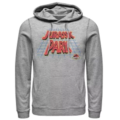 Men's Jurassic Park Tilted Retro Grid Logo Hoodie