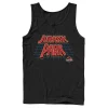 Men's Jurassic Park Tilted Retro Grid Logo Tank -Mens Jurassic Park Clothing Shop 4393514 Black