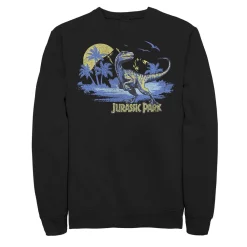 Men's Jurassic Park Raptor Distressed Portrait Sweatshirt