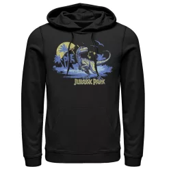 Men's Jurassic Park Raptor Distressed Portrait Hoodie