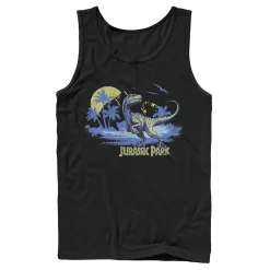Men's Jurassic Park Raptor Distressed Portrait Tank