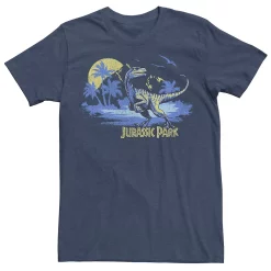Men's Jurassic Park Raptor Distressed Portrait Tee