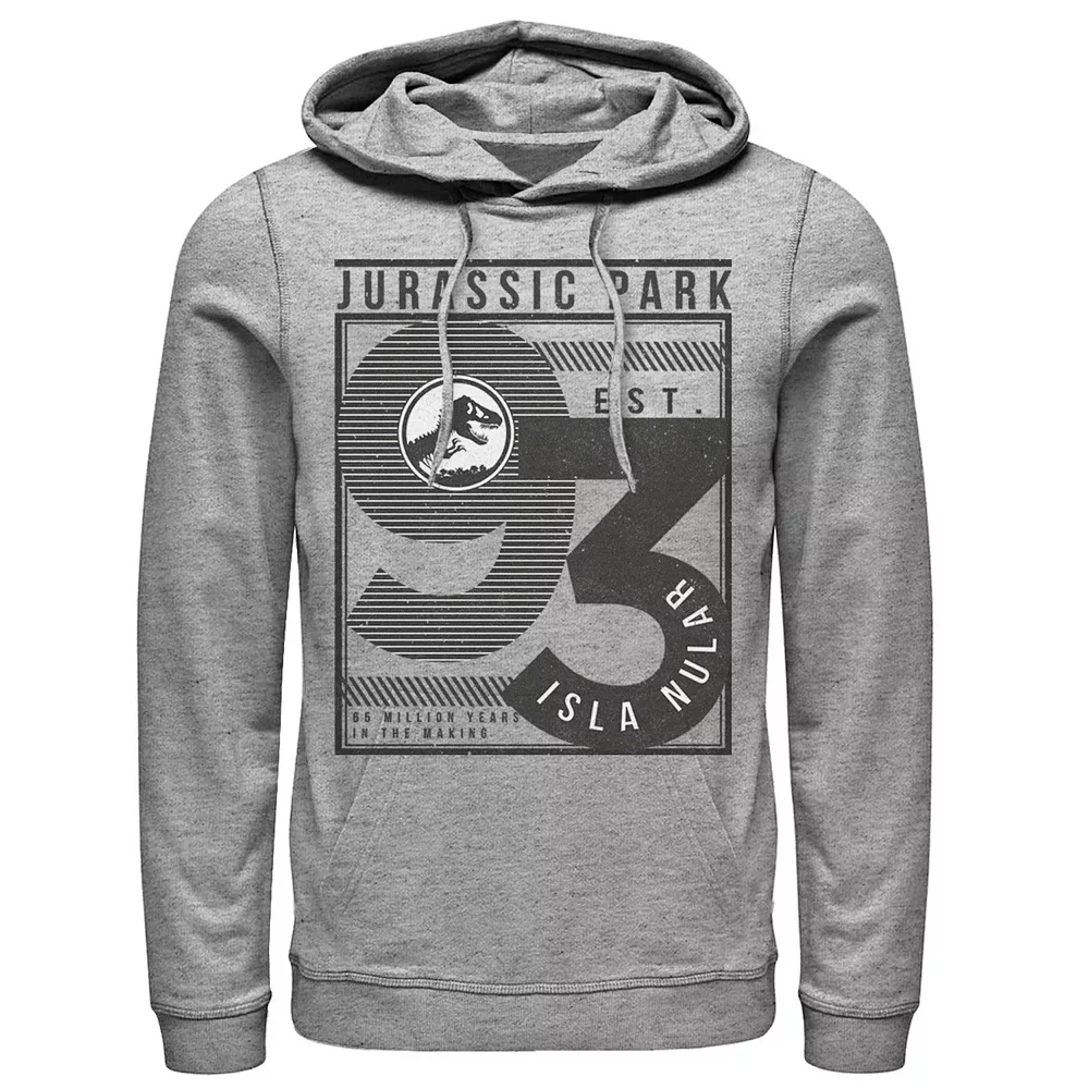 Men's Jurassic Park Est. 93 Isla Nublar Poster Hoodie 3 Men's Jurassic Park Est. 93 Isla Nublar Poster Hoodie