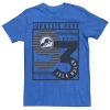 Men's Jurassic Park Est. 93 Isla Nublar Poster Tee -Mens Jurassic Park Clothing Shop 4393528 Royal Heather