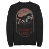 Men's Jurassic Park T Rex Silhouette Tonal Sunset Sweatshirt -Mens Jurassic Park Clothing Shop 4393529 Black
