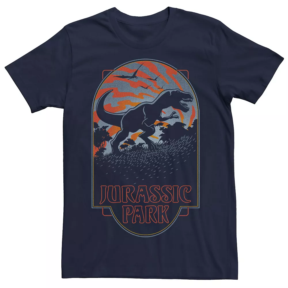 Men's Jurassic Park T Rex Silhouette Tonal Sunset Tee 3 Men's Jurassic Park T Rex Silhouette Tonal Sunset Tee