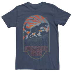 Men's Jurassic Park T Rex Silhouette Tonal Sunset Tee 12 Men's Jurassic Park T Rex Silhouette Tonal Sunset Tee -Mens Jurassic Park Clothing Shop 4393533 Navy Heather