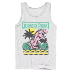 Men's Jurassic Park Vintage T-Rex Roar Retro Tank