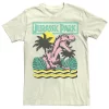 Men's Jurassic Park Vintage T-Rex Roar Retro Tee -Mens Jurassic Park Clothing Shop 4393538 Natural