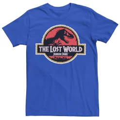 Men's Jurassic Park The Lost World Movie Logo Tee -Mens Jurassic Park Clothing Shop 4393539 Royal