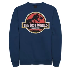 Men's Jurassic Park The Lost World Movie Logo Sweatshirt 7 Men's Jurassic Park The Lost World Movie Logo Sweatshirt -Mens Jurassic Park Clothing Shop 4394363 Navy