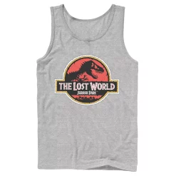 Men's Jurassic Park The Lost World Movie Logo Tank 14 Men's Jurassic Park The Lost World Movie Logo Tank -Mens Jurassic Park Clothing Shop 4394365 Athletic Heather