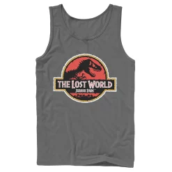 Men's Jurassic Park The Lost World Movie Logo Tank 15 Men's Jurassic Park The Lost World Movie Logo Tank -Mens Jurassic Park Clothing Shop 4394365 Charcoal