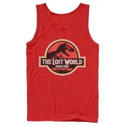 Men's Jurassic Park The Lost World Movie Logo Tank