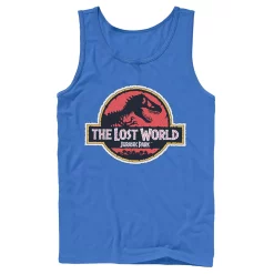Men's Jurassic Park The Lost World Movie Logo Tank 13 Men's Jurassic Park The Lost World Movie Logo Tank -Mens Jurassic Park Clothing Shop 4394365 Royal