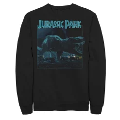 Men's Jurassic Park T Rex Roar Dark Photo Sweatshirt