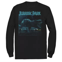 Men's Jurassic Park T Rex Roar Dark Photo Tee
