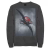 Men's Jurassic Park 3 Movie Poster Pterodactyl Sweatshirt 1 Men's Jurassic Park 3 Movie Poster Pterodactyl Sweatshirt -Mens Jurassic Park Clothing Shop 4394372 Charcoal Heather