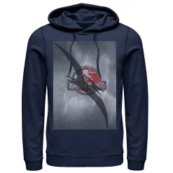 Men's Jurassic Park 3 Movie Poster Pterodactyl Hoodie -Mens Jurassic Park Clothing Shop 4394373 Navy