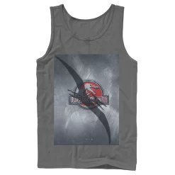 Men's Jurassic Park 3 Movie Poster Pterodactyl Tank -Mens Jurassic Park Clothing Shop 4394374 Charcoal