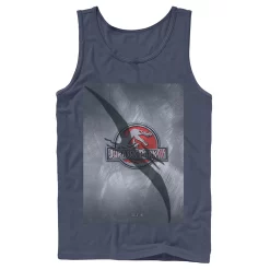 Men's Jurassic Park 3 Movie Poster Pterodactyl Tank -Mens Jurassic Park Clothing Shop 4394374 Navy